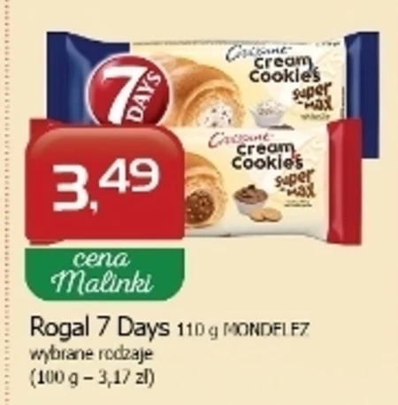 7 Days Rogalik z nadzieniem truskawkowym 60 g