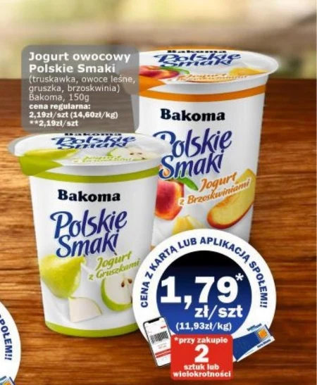 Bakoma Polskie Smaki Jogurt z gruszkami 150 g