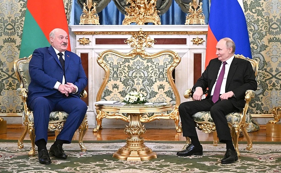 Alaksandr Łukaszenka i Władimir Putin Alaksandr Łukaszenka i Władimir Putin