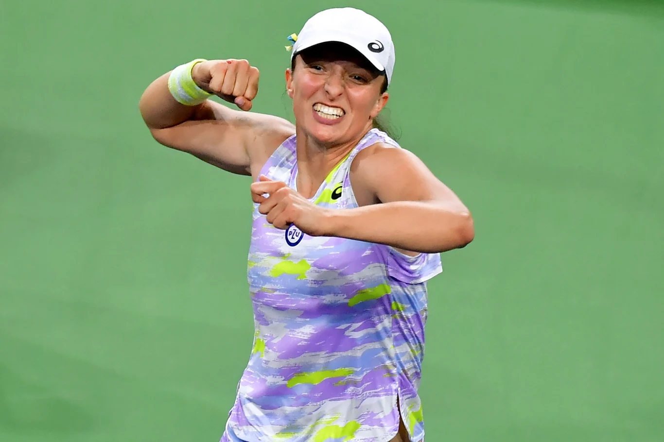 Tak Iga Świątek cieszyła się z pokonania Simony Halep w półfinałe WTA 1000 w Indian Wells w 2022 roku