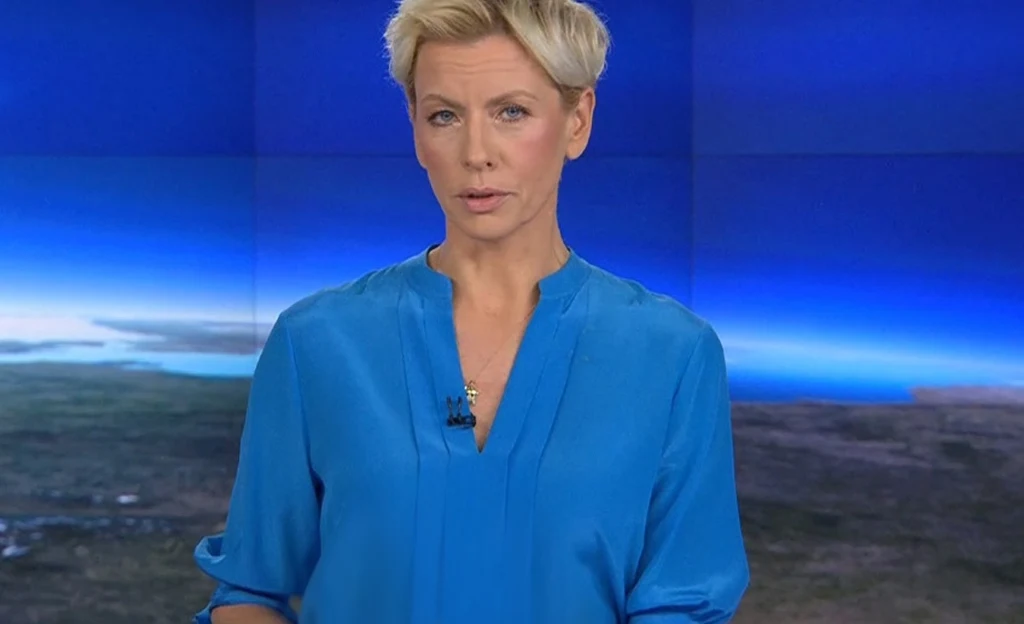 Anita Werner w "Faktach" /Screen: https://player.pl/playerplus/programy-online/fakty-odcinki,516/