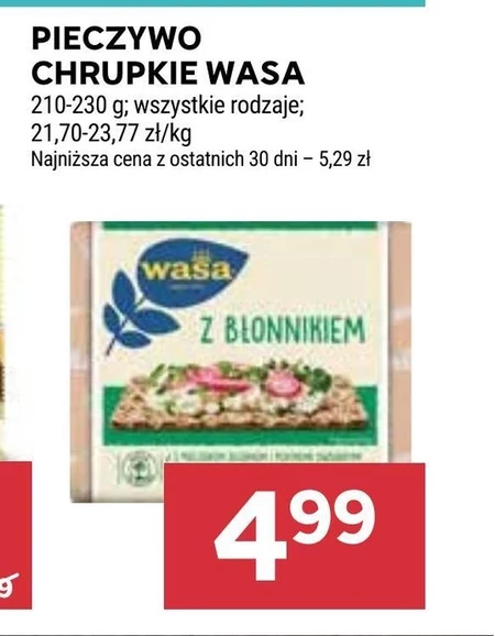 Wasa z Błonnikiem pieczywo chrupkie 230 g