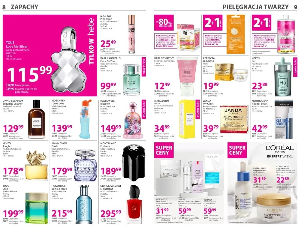 Hebe oferuje promocje na markowe perfumy!