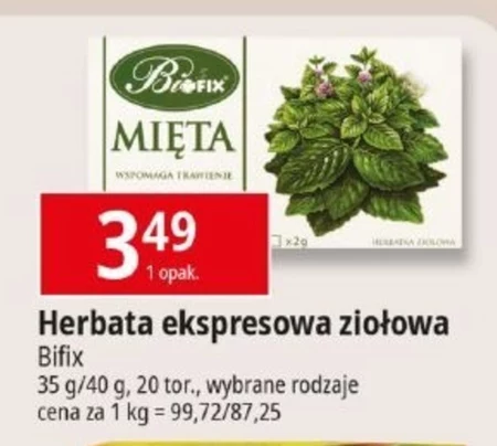 Herbata ziołowa Bifix