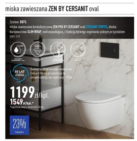 Miska wisząca wc Cersanit