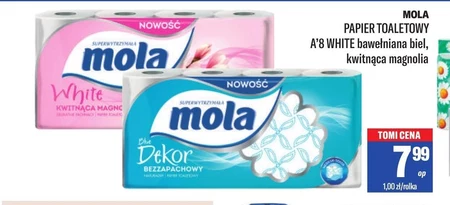Mola Niebieski Dekor papier toaletowy 8 rolek