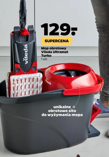 Vileda Ultramat Turbo Zestaw mop obrotowy