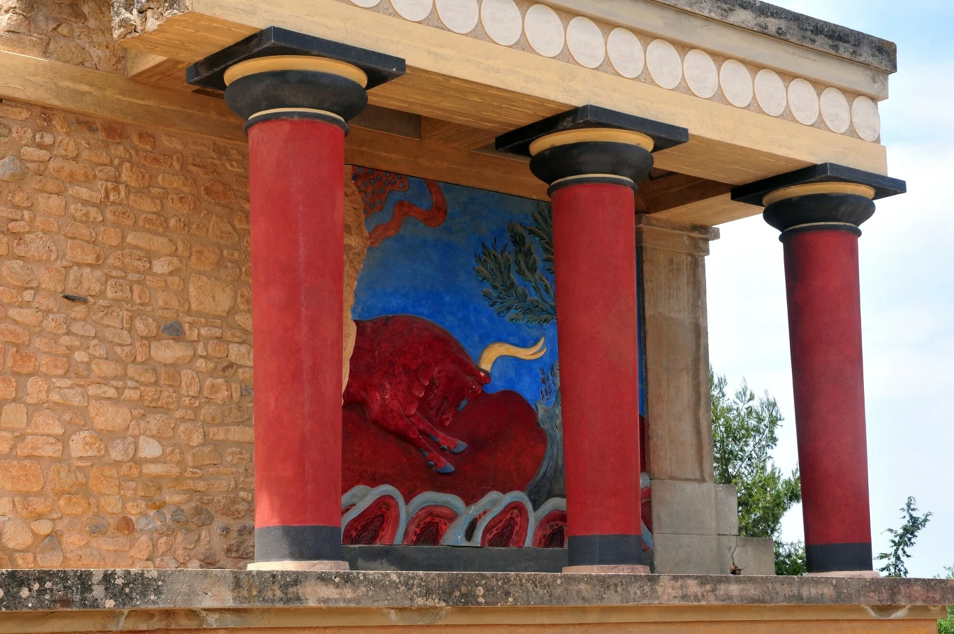 Najsłynniejsze malowidło pałacu w Knossos