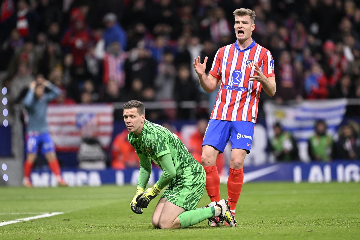 Wojciech Szczęsny w meczu z Atletico Madryt