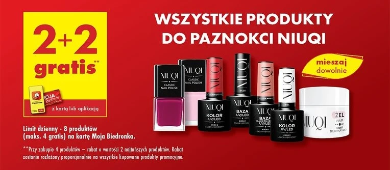 Koniec z drogimi wizytami u kosmetyczki! Produkty do stylizacji paznokci Niuqi dostaniesz teraz za darmo w Biedronce!