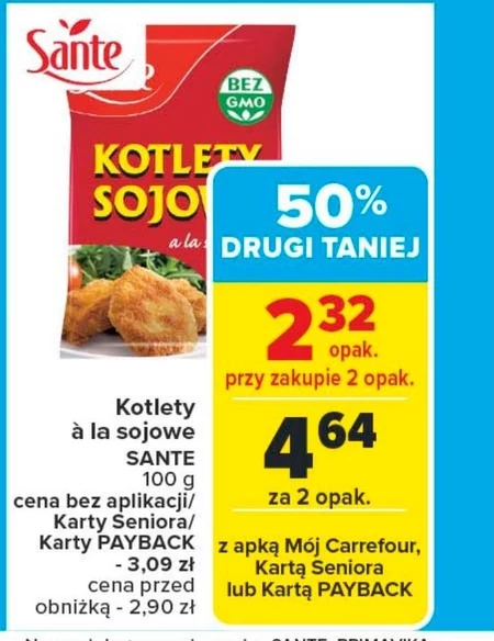 Sante Kotlety sojowe a la schabowe 100 g