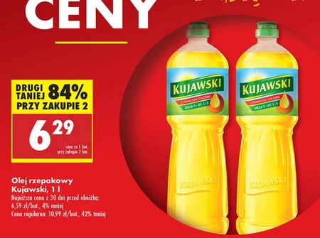 Kujawski Olej rzepakowy z pierwszego tłoczenia 1 l