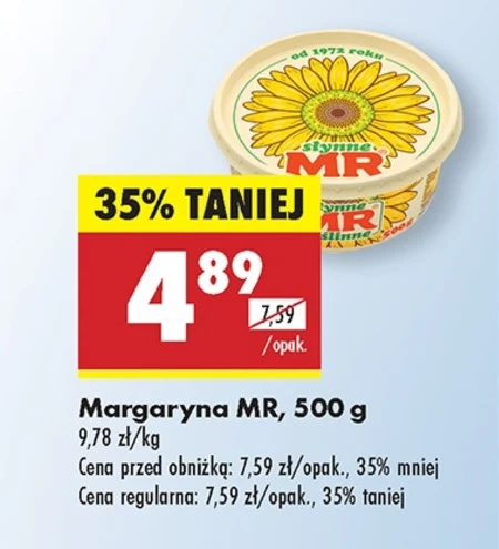 MR Słynne Roślinne Margaryna 500 g