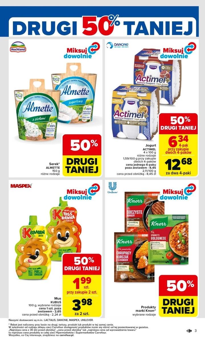 Carrefour obniża ceny na popularne produkty! Teraz zapłacisz o połowę mniej! Sprawdź, co jest w promocji! Carrefour obniża ceny na popularne produkty! Teraz zapłacisz o połowę mniej! Sprawdź, co jest w promocji!
