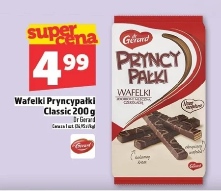 dr Gerard PryncyPałki Wafelki z kremem o smaku orzechów laskowych w czekoladzie mlecznej 200 g