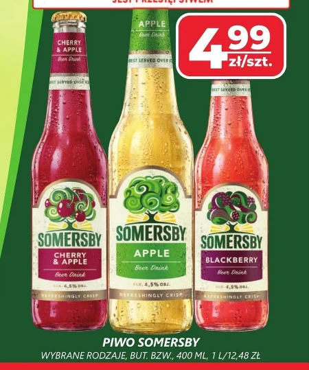 Somersby Napój piwny o smaku jabłkowym 400 ml
