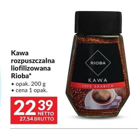 Kawa rozpuszczalna Rioba