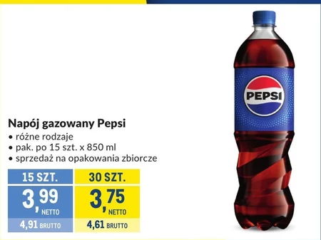 Pepsi-Cola Napój gazowany 0,85 l