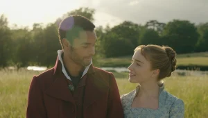 Rege-Jean Page i Phoebe Dynevor w serialu "Bridgertonowie"