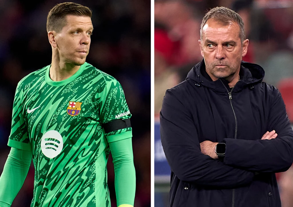 Wojciech Szczęsny i Hansi Flick Wojciech Szczęsny i Hansi Flick