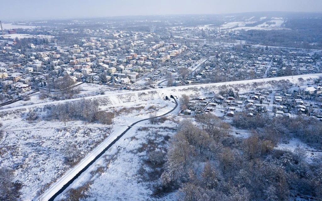 Zgierz obsypany śniegiem