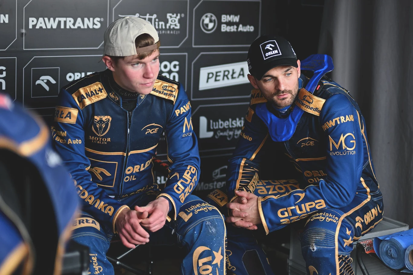 Mateusz Cierniak i Bartosz Zmarzlik na treningu Motoru Lublin.