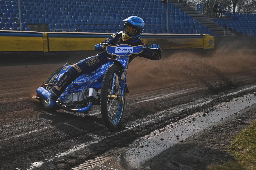 Bartosz Zmarzlik na treningu Motoru Lublin. Bartosz Zmarzlik na treningu Motoru Lublin.