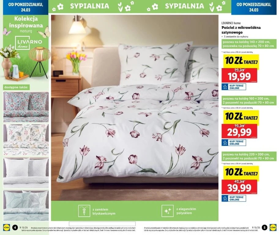 Lidl oferuje promocje na pościele! Lidl oferuje promocje na pościele!