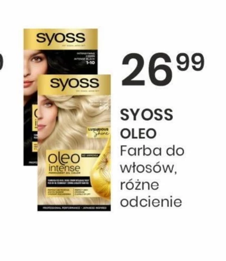 Syoss Oleo Intense Farba do włosów 1-10 intensywna czerń