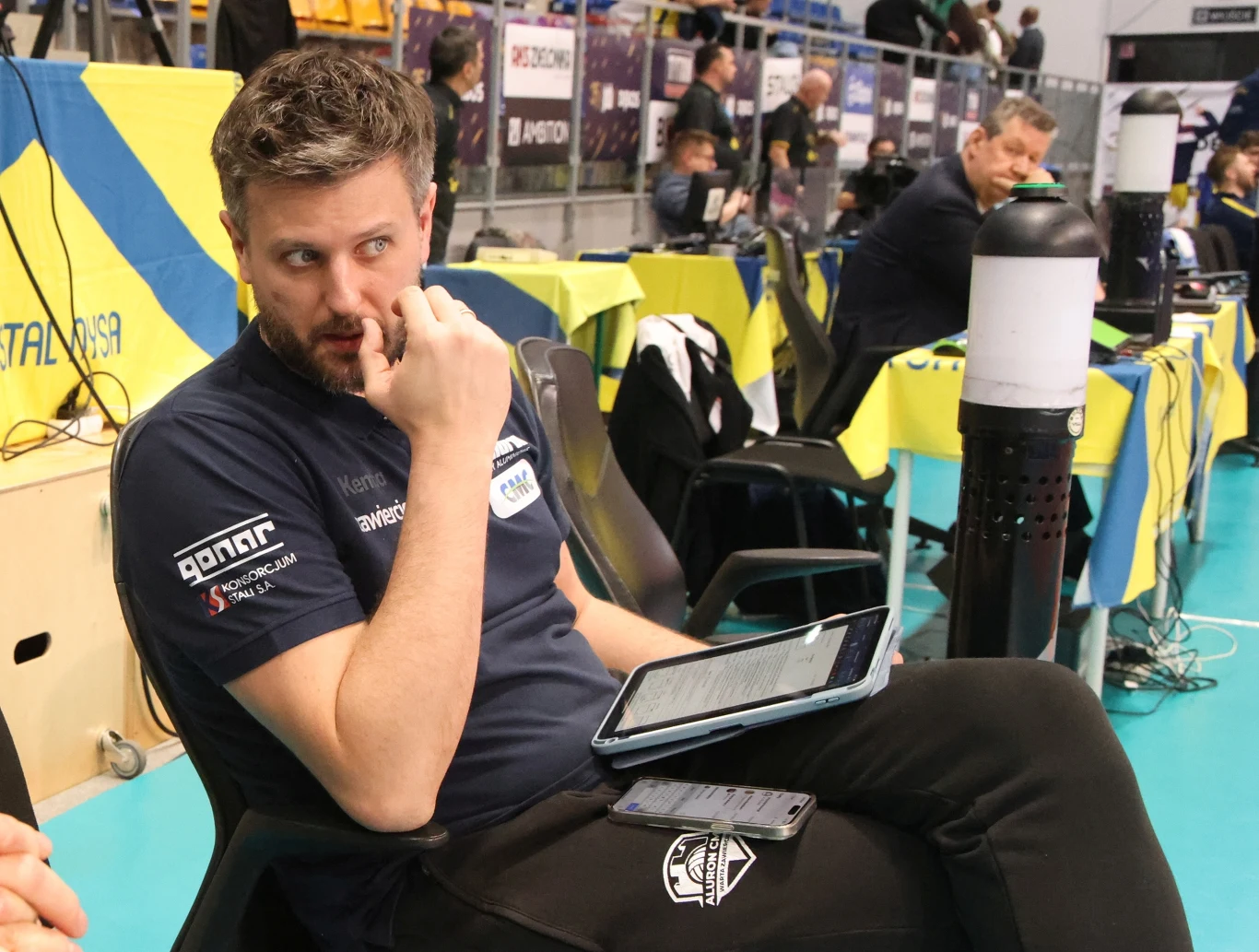 Michał Winiarski, trener Aluron CMC Warty Zawiercie Michał Winiarski, trener Aluron CMC Warty Zawiercie
