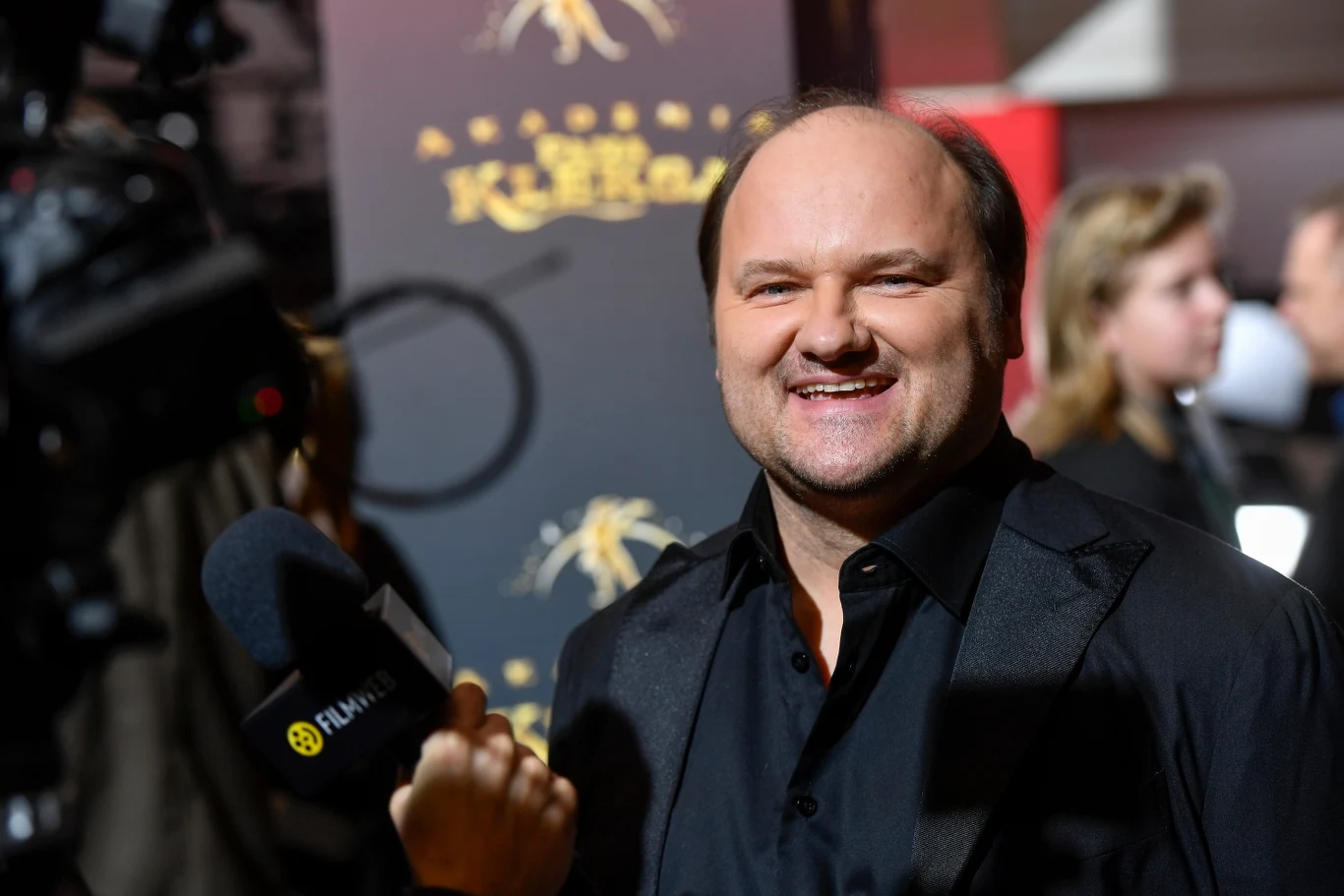 Sebastian Stankiewicz podczas premiery "Kleksa i wynalazku Filipa Golarza"