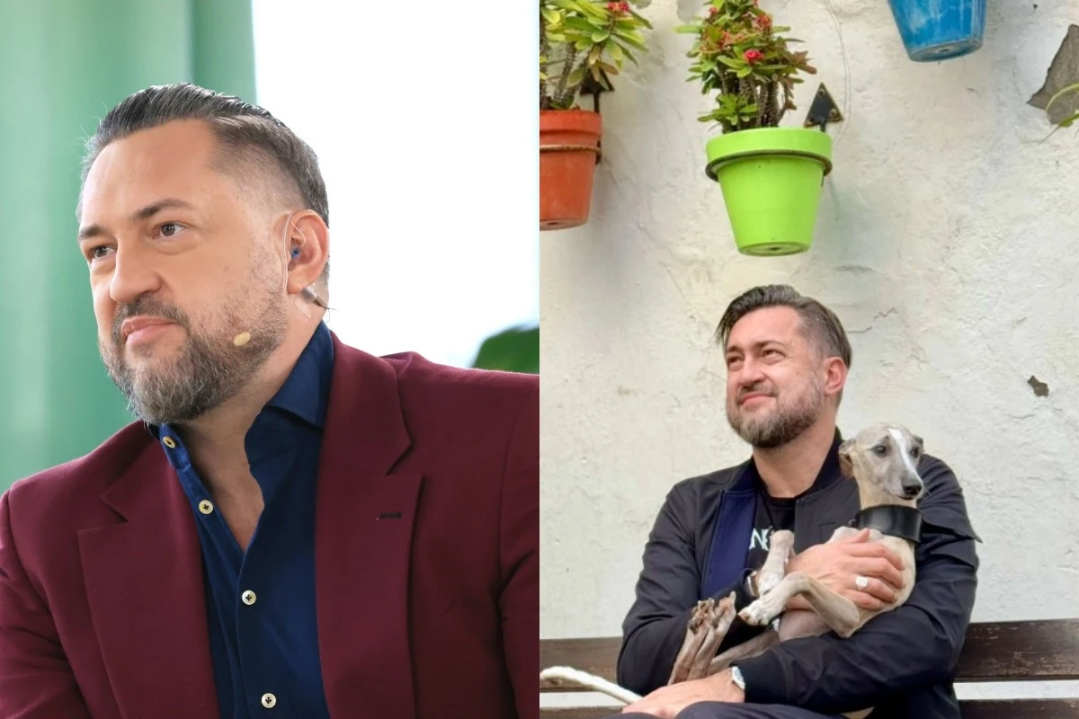 Marcin Prokop jako "dama z łasiczką"