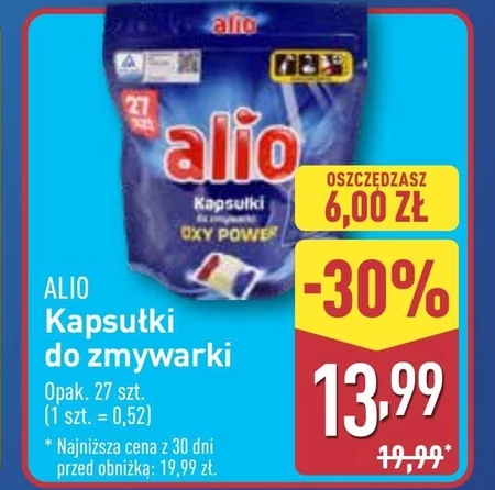 Kapsułki do zmywarki Alio