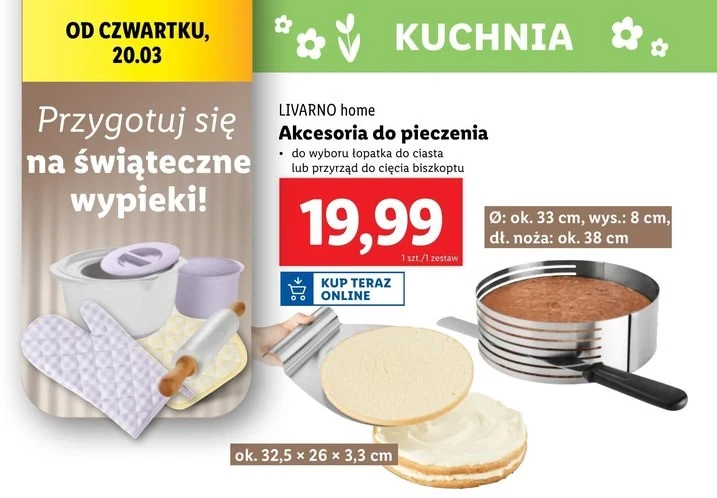 Akcesoria do pieczenia w Lidlu 