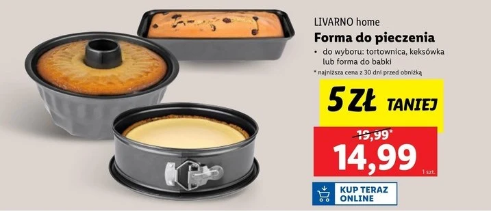 Formy do pieczenia Lidl 