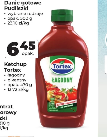 Tortex Ketchup łagodny 470 g