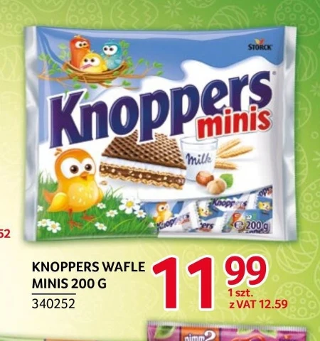 Knoppers Minis Wafelek nadziewany 200 g