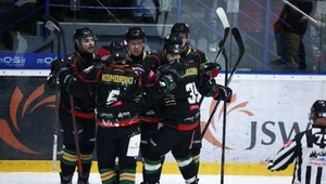 Radość hokeistów GKS Tychy
