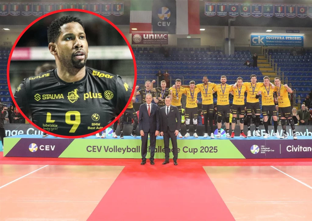 Wilfredo Leon i siatkarze Bogdanki LUK Lublin świętowali przy opustoszałych trybunach