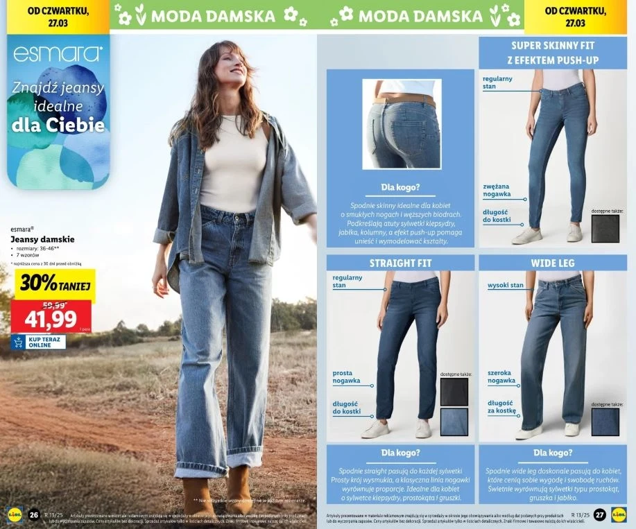 Lidl oferuje promocję na modne jeansy!