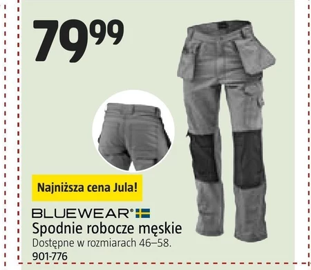 Spodnie robocze męskie Bluewear