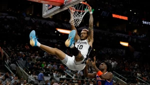 Jeremy Sochan w meczu przeciwko New York Knicks
