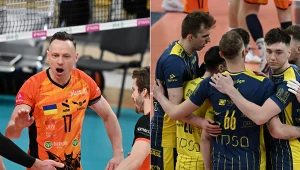 SIatkarze Barkomu Każany Lwów (z lewej) utrzymali się w PlusLidze kosztem PSG Stali Nysa