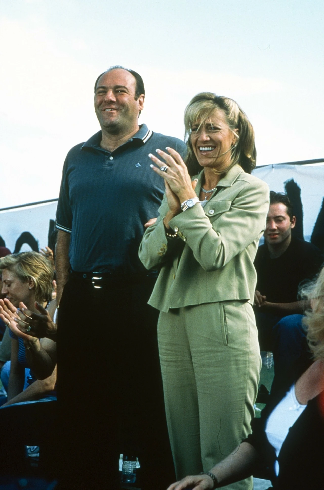 James Gandolfini i Edie Falco w "Rodzinie Soprano"