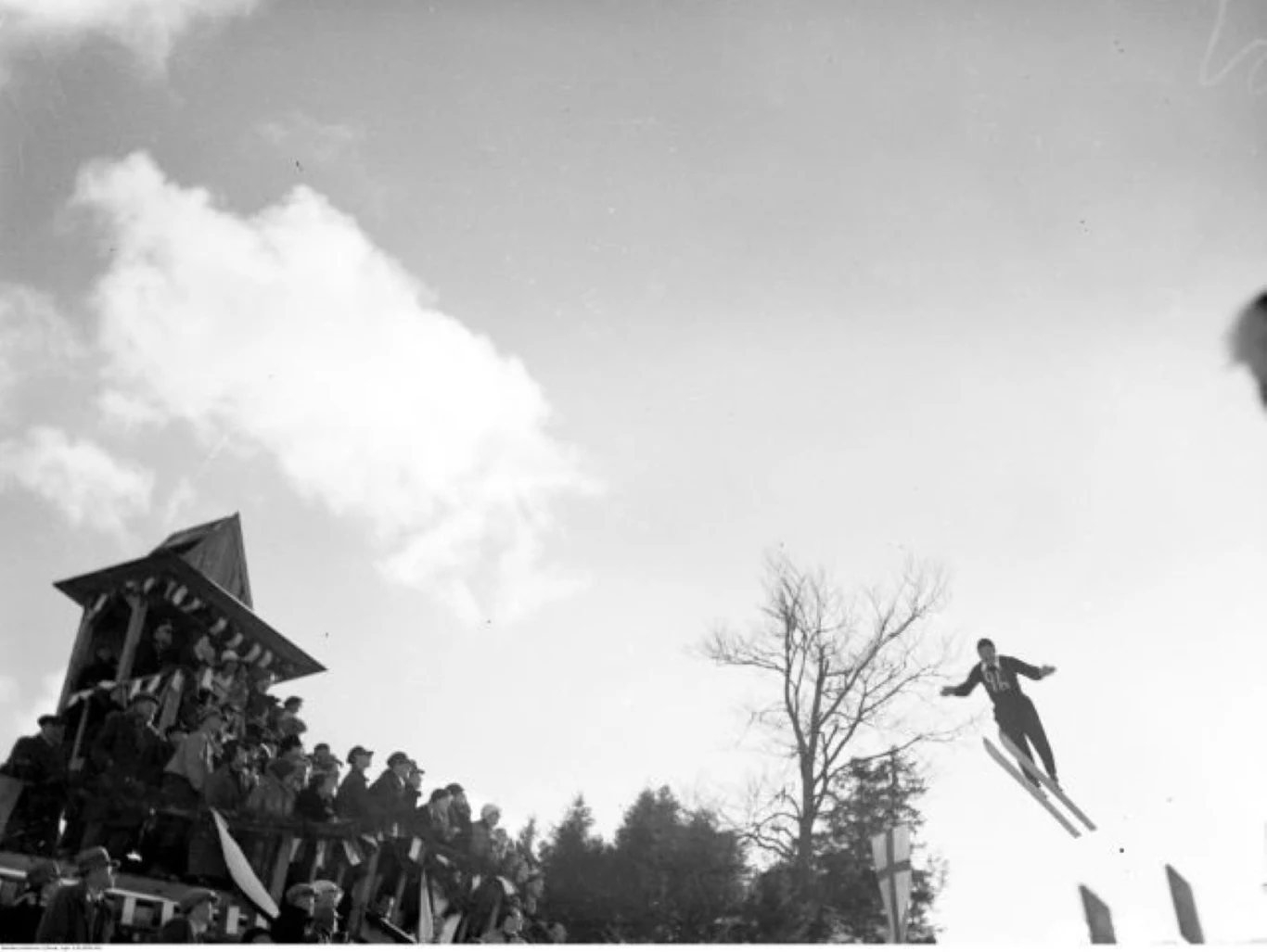 Stanisław Marusarz w locie