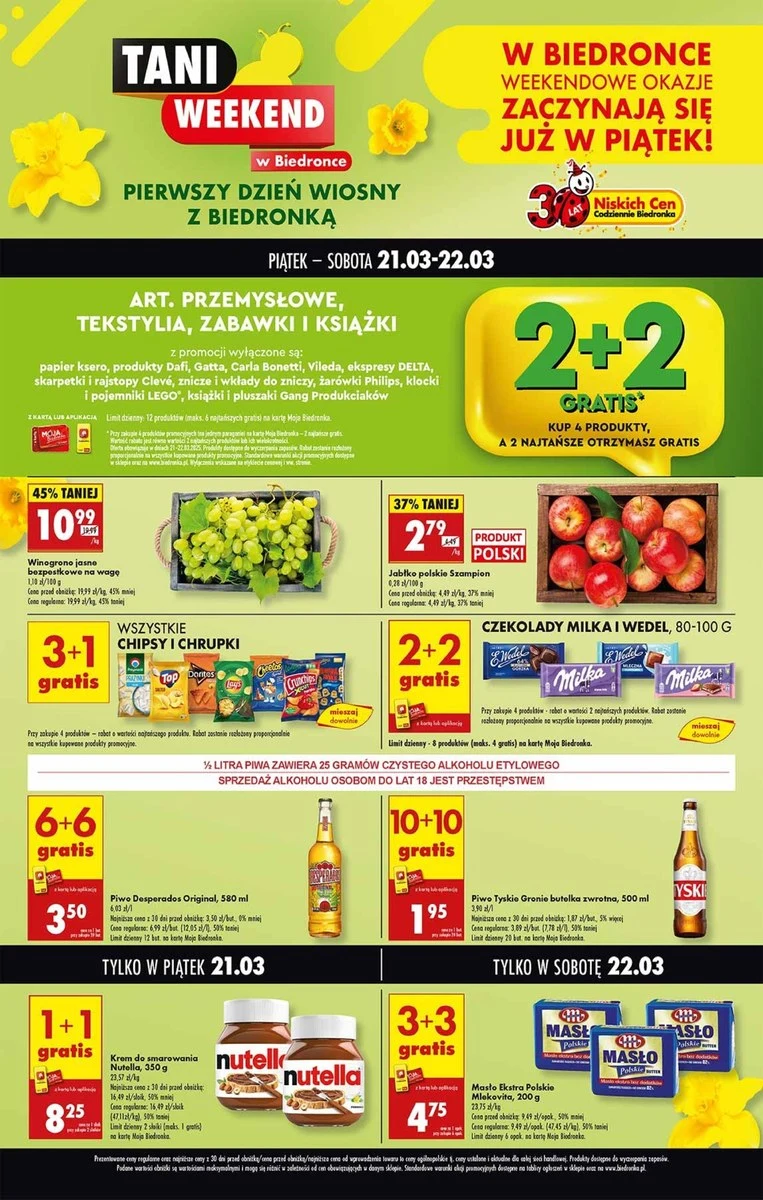 Okazje na weekend w Biedronce 