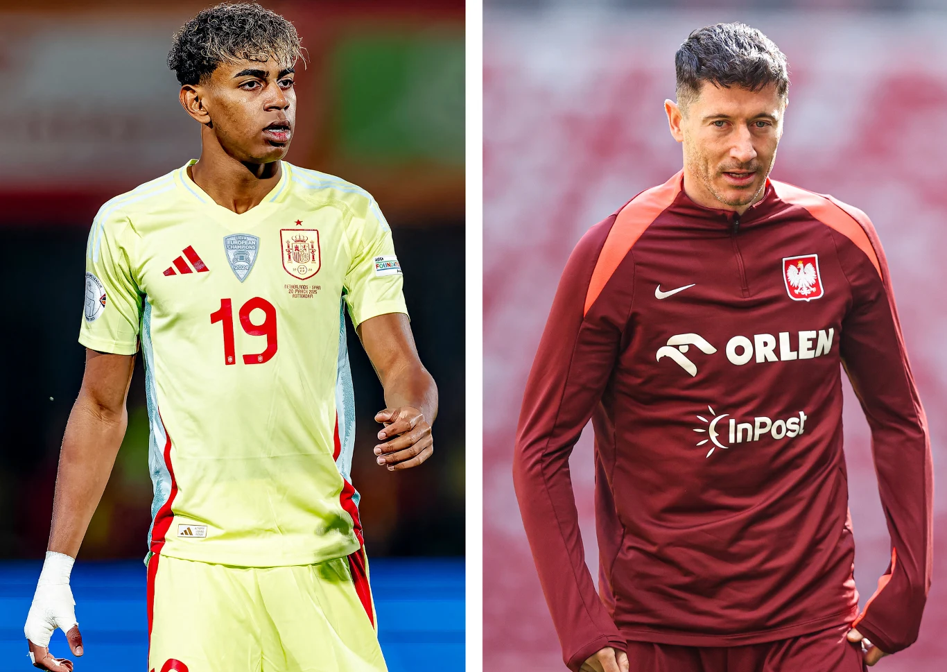 Reprezentacje Polski może czekać eliminacyjny bój z Hiszpanią. Robert Lewandowski może wówczas stanąć na murawie naprzeciw swych kolegów z FC Barcelona, m.in. Lamine'a Yamala