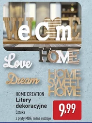 Litery dekoracyjne Home Creation