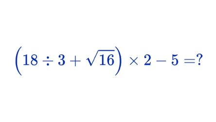 ​Pamiętasz kolejność wykonywania działań? Jeśli tak, podasz prawidłowy wynik
