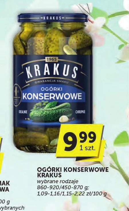 Krakus Ogórki konserwowe 920 g